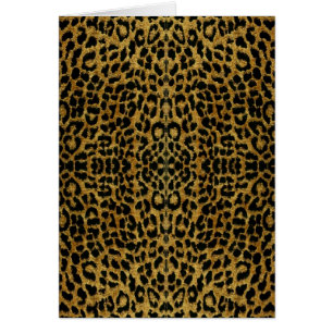 RAB Rockabilly Leopard-utskrifter Hälsningskort
