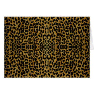 RAB Rockabilly Leopard-utskrifter Hälsningskort