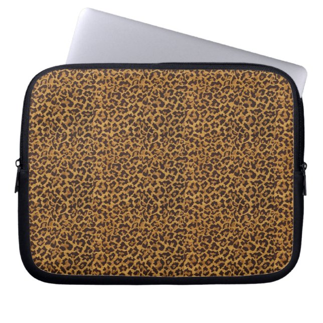 RAB Rockabilly Leopardtryck Elektronikfodral Laptop Sleeve (Framsidan)