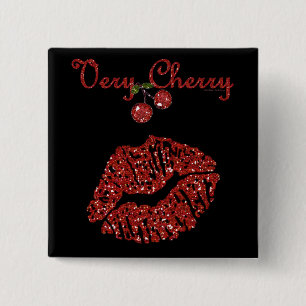 RAB Rockabilly Mycket Cherry Kiss Knapp