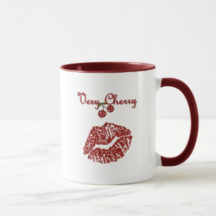 RAB Rockabilly Mycket Körsbär Kyss Mugg