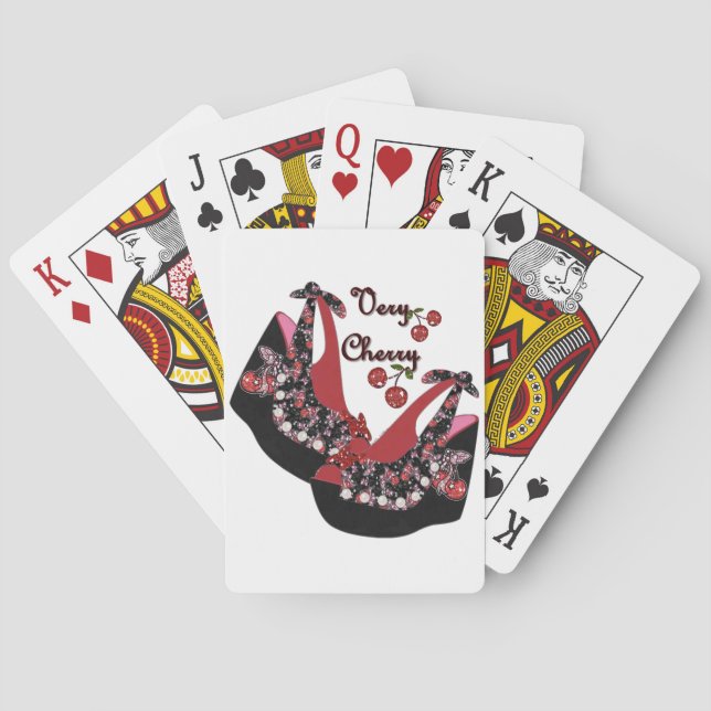 RAB Rockabilly Mycket Körsbär Skor Casinokort (Baksidan)