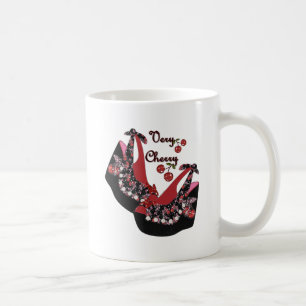 RAB Rockabilly Mycket Körsbär Skor Kaffemugg