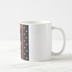 RAB Rockabilly Mycket Körsbär Svart Kaffemugg