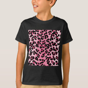 RAB Rockabilly Rosa Cheetah Skriv ut Tee Shirt