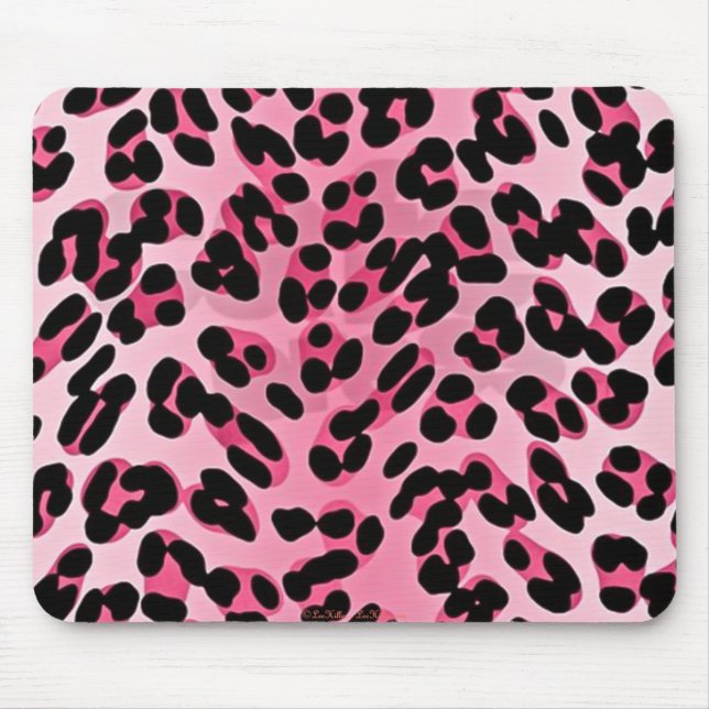 RAB Rockabilly Rosa Gepardtryck Musmatta (Framsidan)
