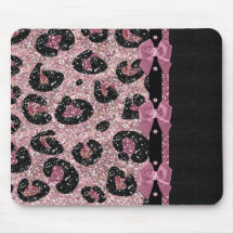 RAB Rockabilly Rosa Leopard Skriv ut menyfliksområ