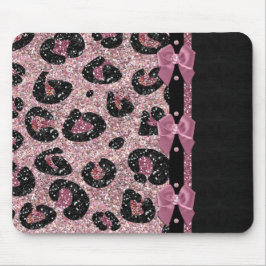 RAB Rockabilly Rosa Leopard Skriv ut menyfliksområ Musmatta