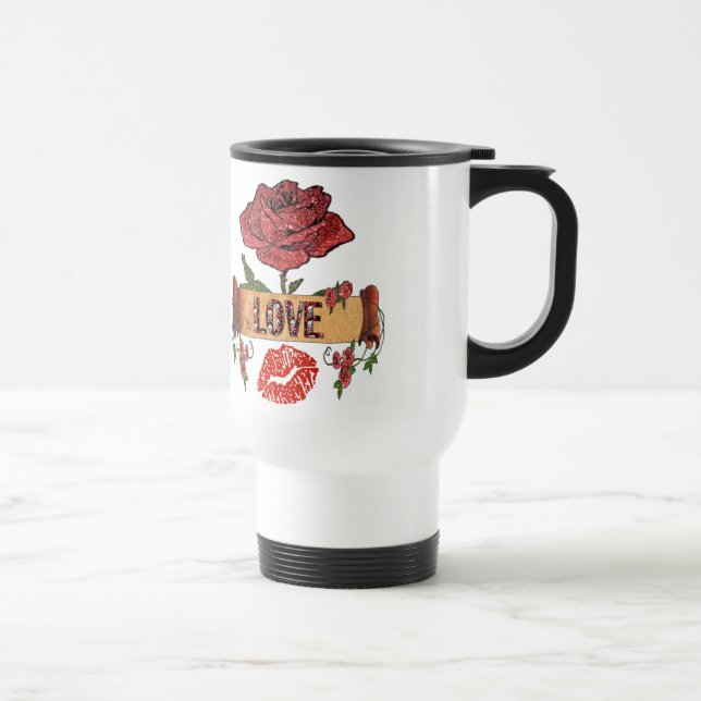RAB Rockabilly Rosor, Kärlek & Läppstift Resemugg (Höger)