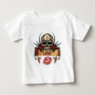 RAB Rockabilly Skull Ro Kärlek Lipstick Tee