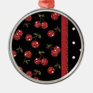 RAB Rockabilly Väldigt Cherry Cherries Black Julgransprydnad Metall