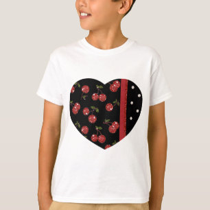 RAB Rockabilly Väldigt Cherry Cherries Black Tee