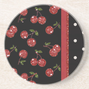 RAB Rockabilly Väldigt Cherry Cherries Black Underlägg