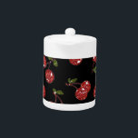 RAB Rockabilly Väldigt Cherry Cherries on Black<br><div class="desc">Du tittar på Lee Hiller-designsamlingen av Hem- och Office Decor,  Apparel,  Gifts and Collectibles. Utformningen omfattar Lee Hiller Photography och Mixed Media Digital Art Collection. Du kan visa hennes naturfotografi på http://HikeOurPlanet.com/ och följa hennes vandrande blogg i Hett Vår nationalpark.</div>