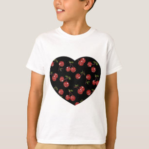RAB Rockabilly Väldigt Cherry Cherries on Black Tee