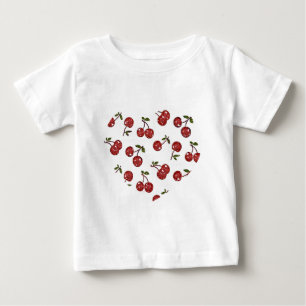 RAB Rockabilly Väldigt Cherry Cherries On White T-shirt