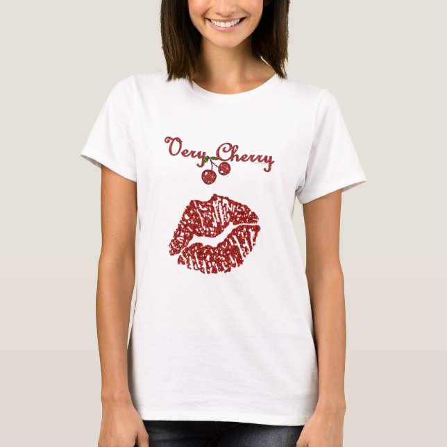 RAB Rockabilly Väldigt Cherry Kiss Tröja (Framsida)