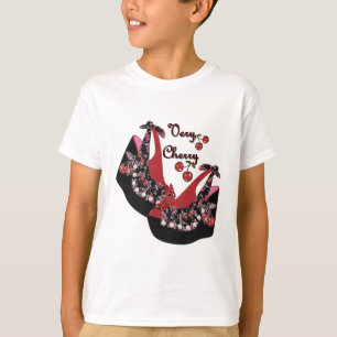 RAB Rockabilly Väldigt Cherry Shoes Tee Shirt