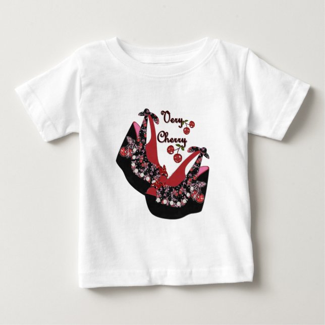 RAB Rockabilly Väldigt Cherry Shoes Tee Shirt (Framsida)