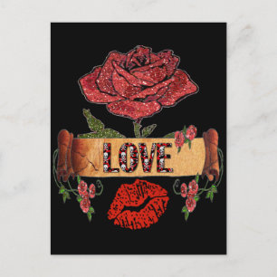 RAB Rockabilly Valentine Ro, Kärlek och Lipstick Helg Vykort
