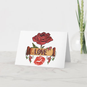 RAB Rockabilly Valentine Ro, Kärlek och Lipstick Helgkort