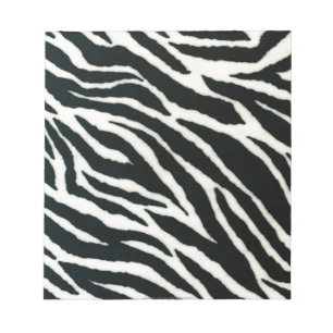 RAB Rockabilly Zebra tryck Black & White Anteckningsblock