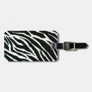 RAB Rockabilly Zebra tryck Black & White Bagagebricka
