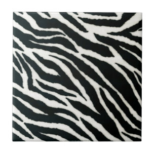 RAB Rockabilly Zebra tryck Black & White Kakelplatta