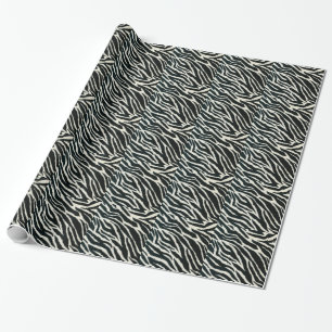 RAB Rockabilly Zebra tryck Black & White Presentpapper