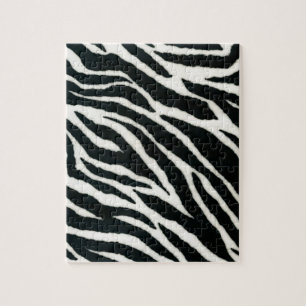 RAB Rockabilly Zebra tryck Black & White Pussel