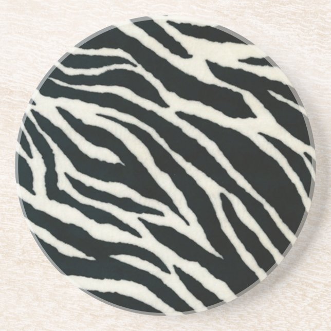 RAB Rockabilly Zebra tryck Black & White Underlägg (Framsidan)