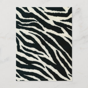 RAB Rockabilly Zebra tryck Black & White Vykort