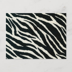 RAB Rockabilly Zebra tryck Black & White Vykort