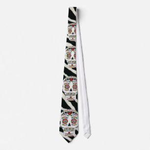 RAB Rockabilly Zebratryck Socker Skallar Slips