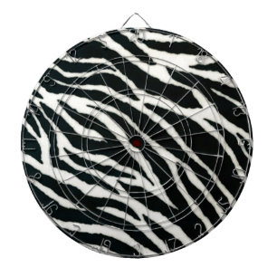 RAB Rockabilly Zebratryck Svart & Vit Darttavla