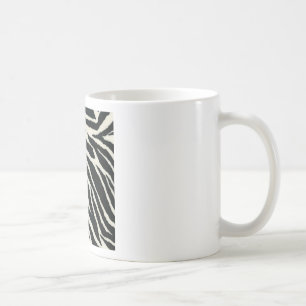 RAB Rockabilly Zebratryck Svart & Vit Kaffemugg