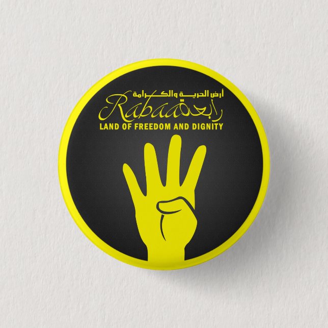 "Rabaa! Landet av frihet och värdighet" klämmer Knapp (Framsida)