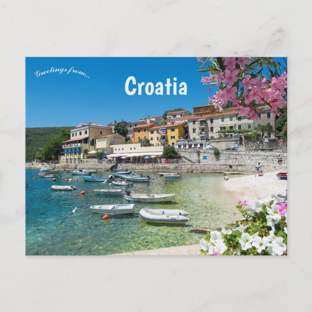 Rabac Kroatien Vykort (Framsida)