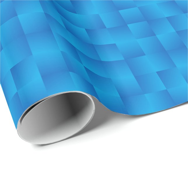 Råband - Koboltblått Presentpapper (Rullad Hörn)
