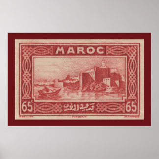 Rabat, Marocko - Poster