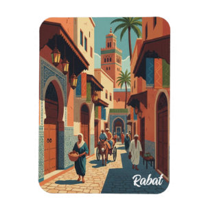 Rabat Marocko Resebrev vykort Magnet