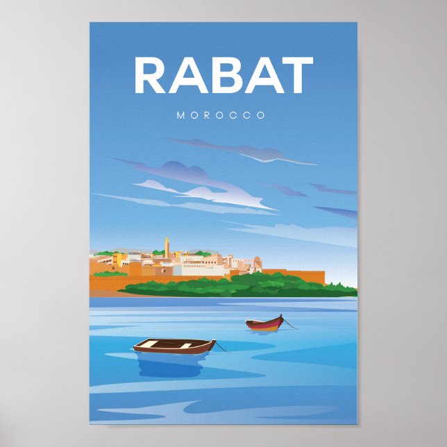 Rabat Moroco-reseaffisch Poster (Framsidan)