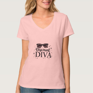 Rabatt Diva - Chic & Klok Shopping Drottning T Shirt