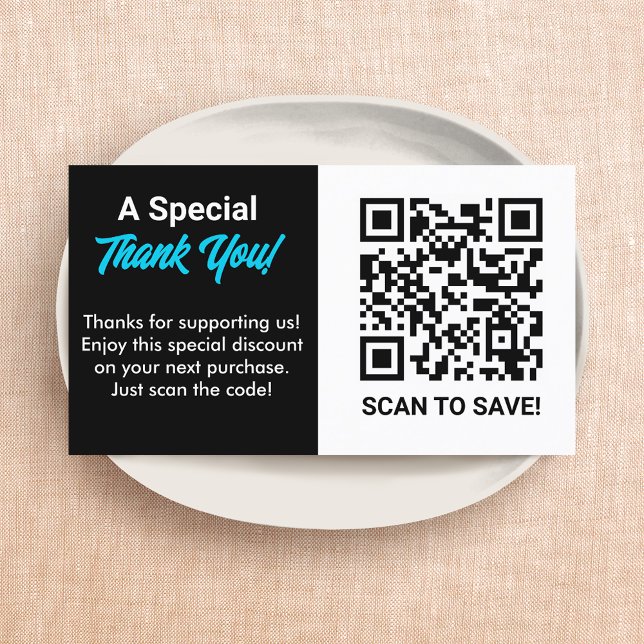 Rabatt QR-kod Visitkort (Discount QR Code Business Card)