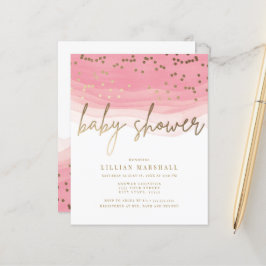 Rabatt Rosa akvarell, baby shower