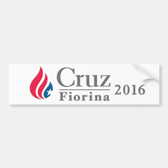 RABATTbildekal för Cruz/Fiorina 2016 Bildekal (Framsidan)