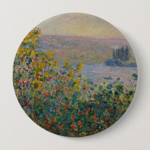 Rabatter vid Vétheuil, impressionistiskt landskap Knapp
