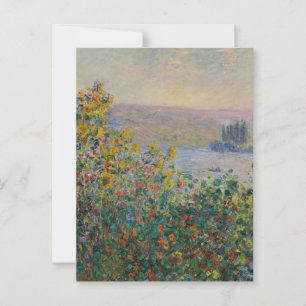 Rabatter vid Vétheuil Monet Vykort