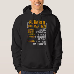 Rabatterare för rörmokare Manar (antal timmar) Hoodie