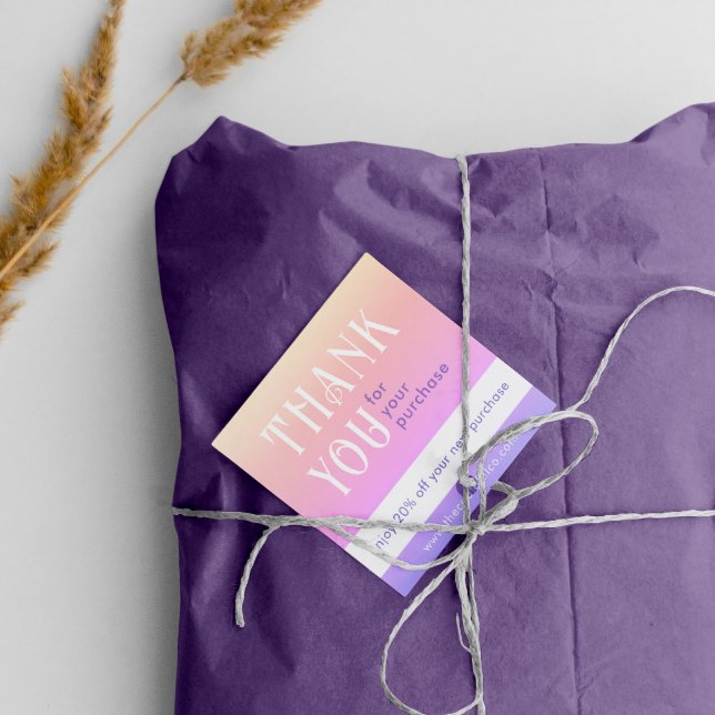 Rabattkort för övertoningskvadrat lojalitetskort (Skapare uppladdad)